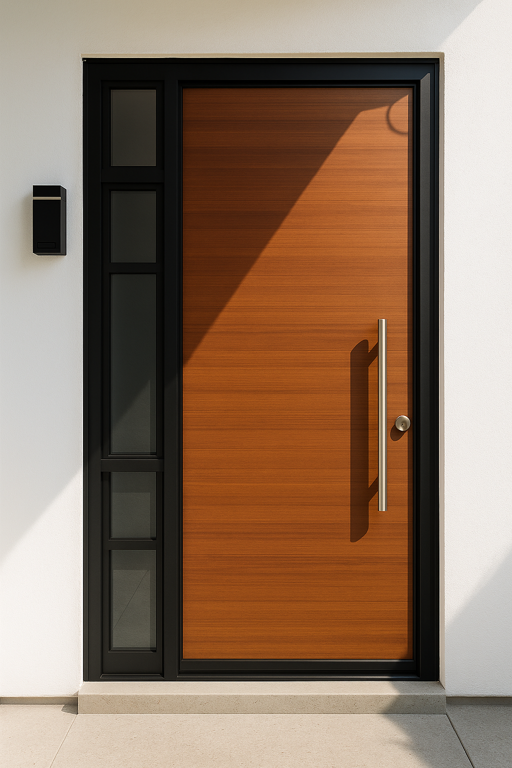 Manija sencilla negra redonda 60 cm