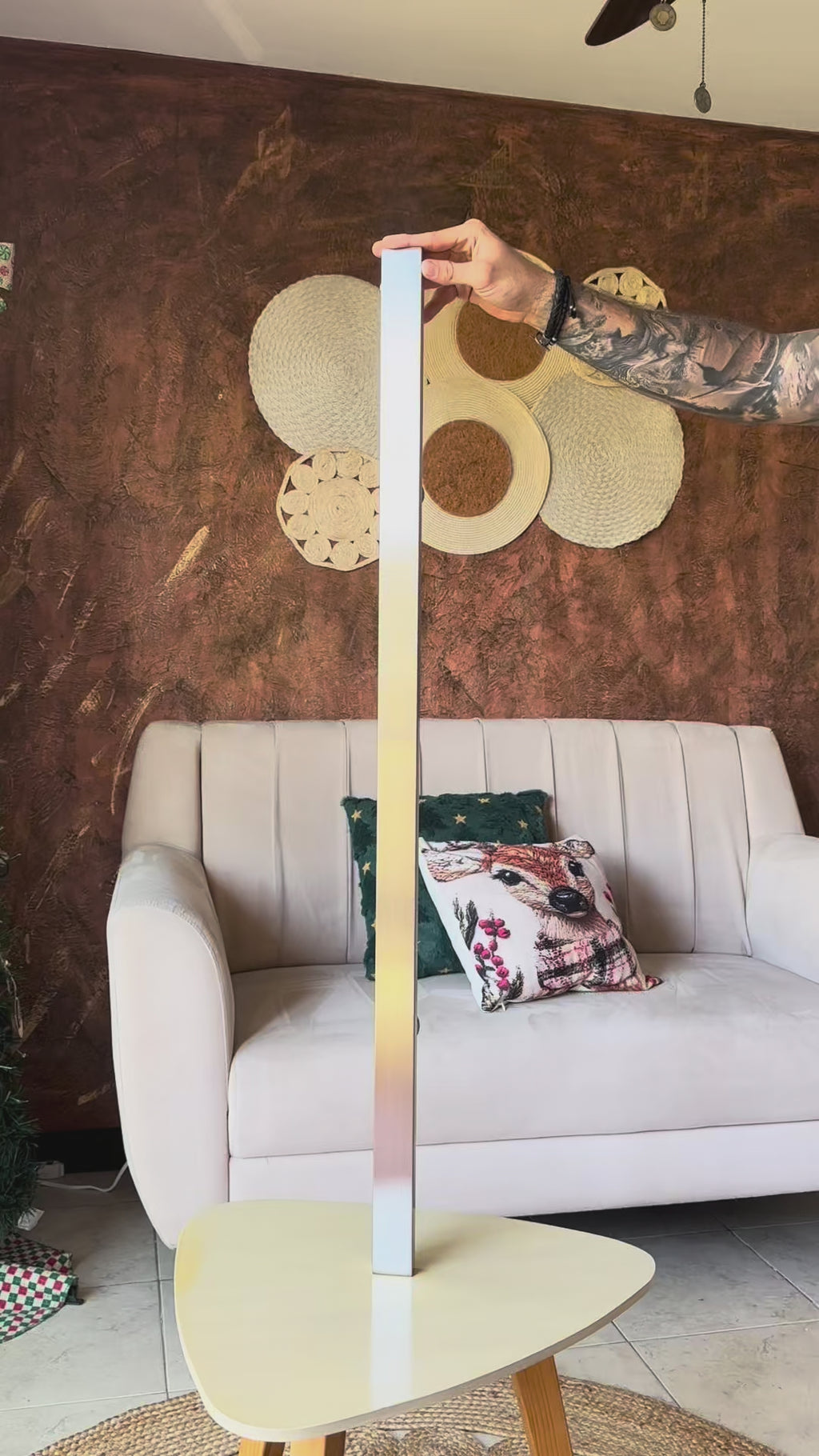 Manija sencilla 1 metro rectangular