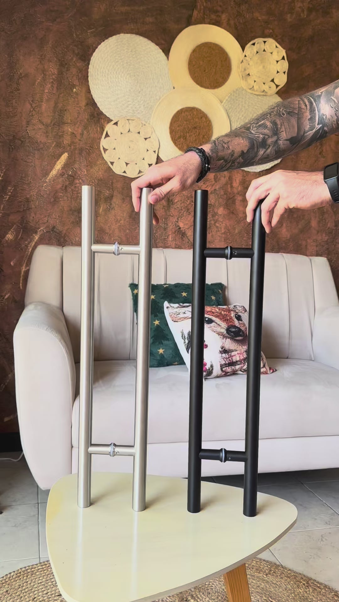 Manija doble redonda 60 cm