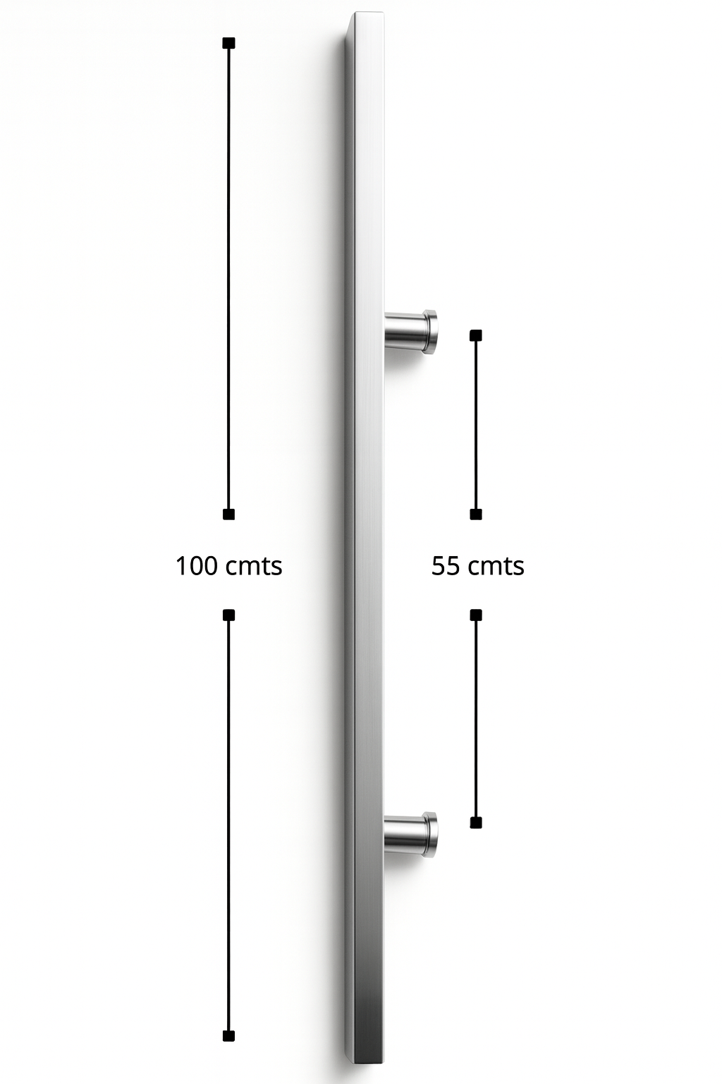 Manija sencilla 1 metro rectangular
